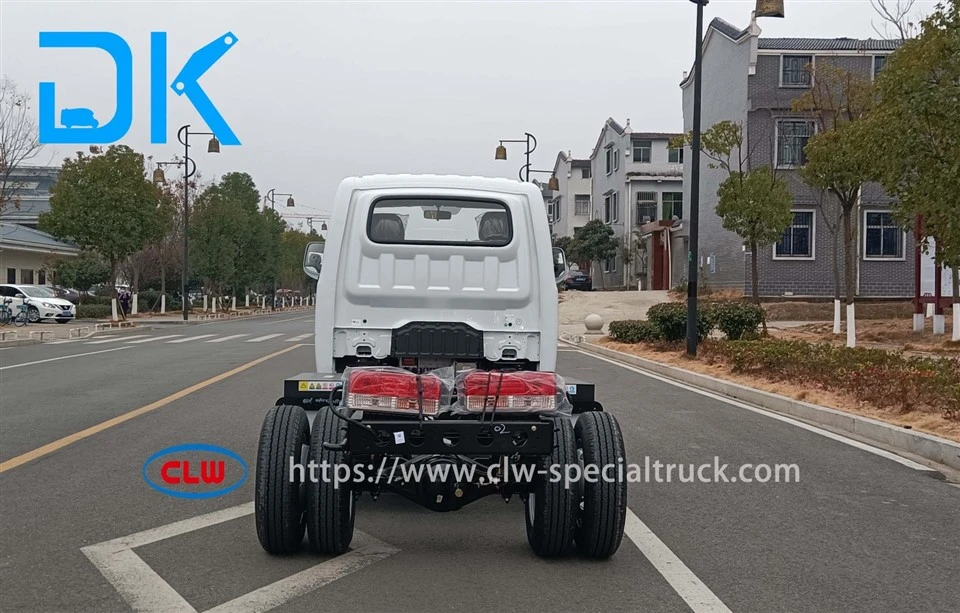 4.5 tons electric truck chassis rear side